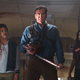 (l-r) Ray Santiago, Bruce-freaking-Campbell, Dana DeLorenzo (Starz)